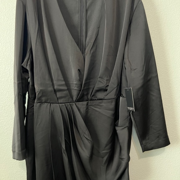 Eloquii Satin Draped Mini Dress - Size 20 - New With Tags - Picture 2 of 5